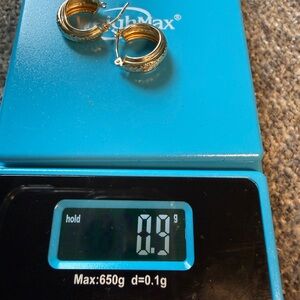 14k yellow gold hoops